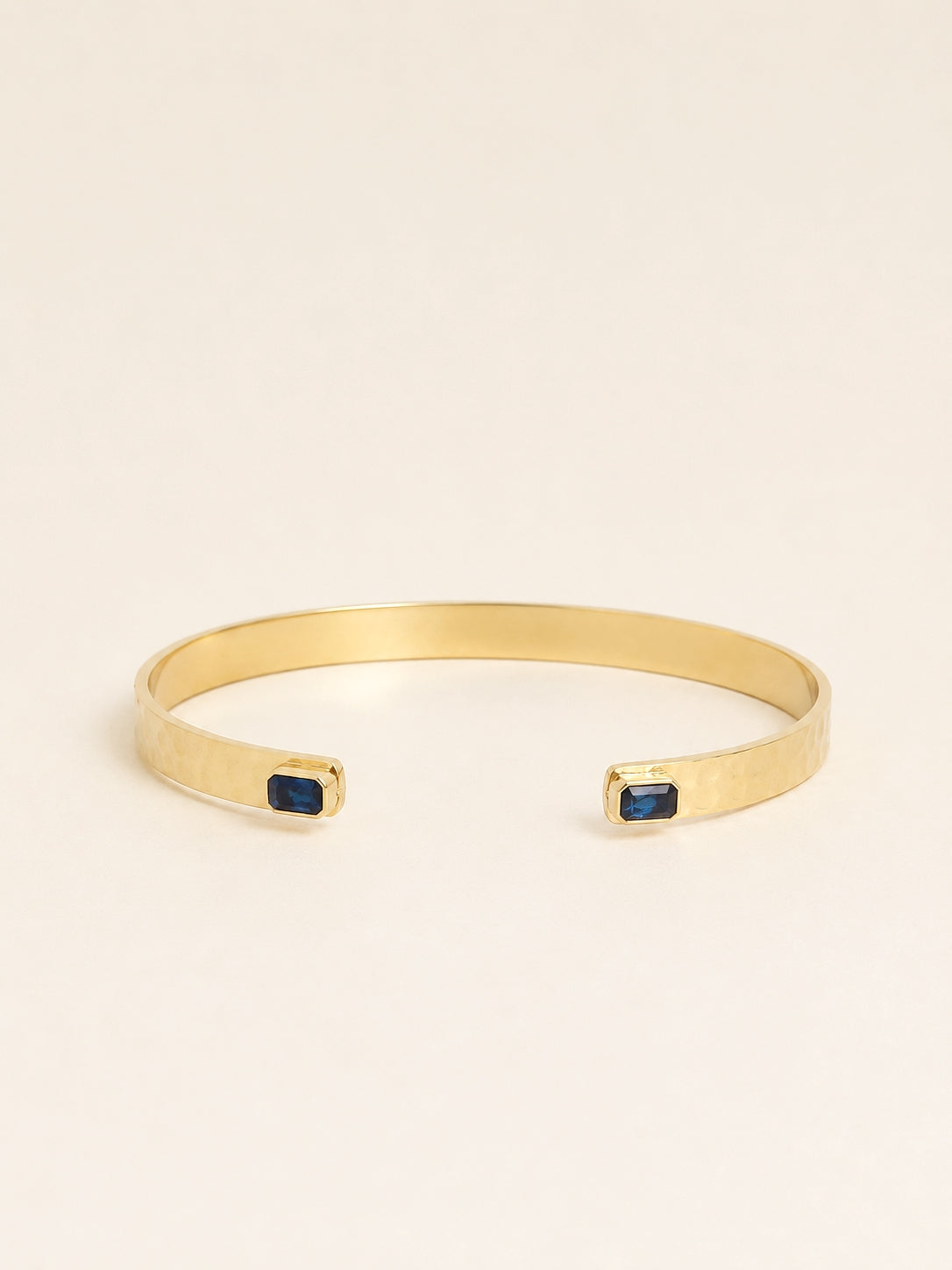 Alexandre Adjustable Bangle Gold / Blue