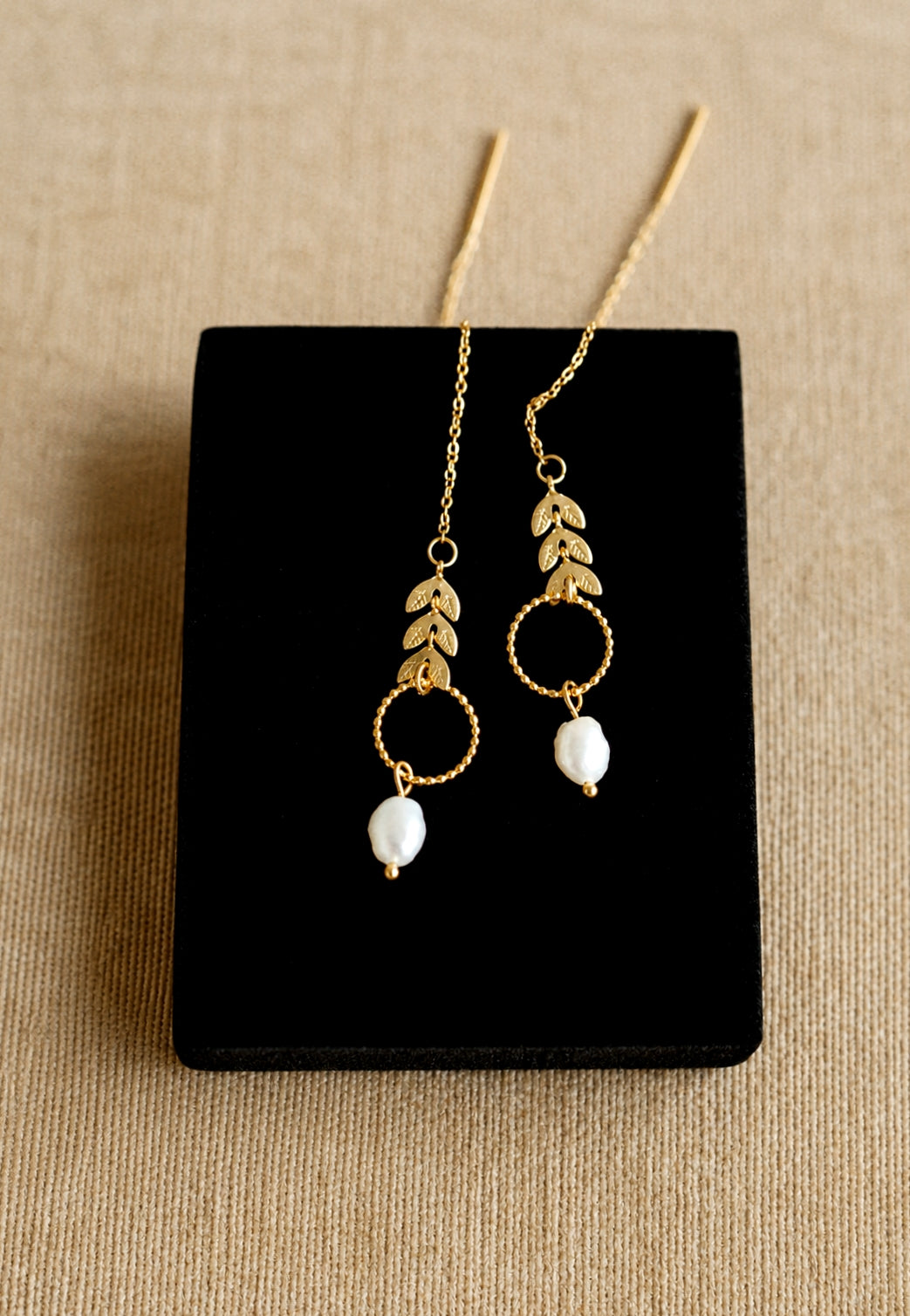 Andrea Atlas Signature Chain Earrings N°2 in Gold