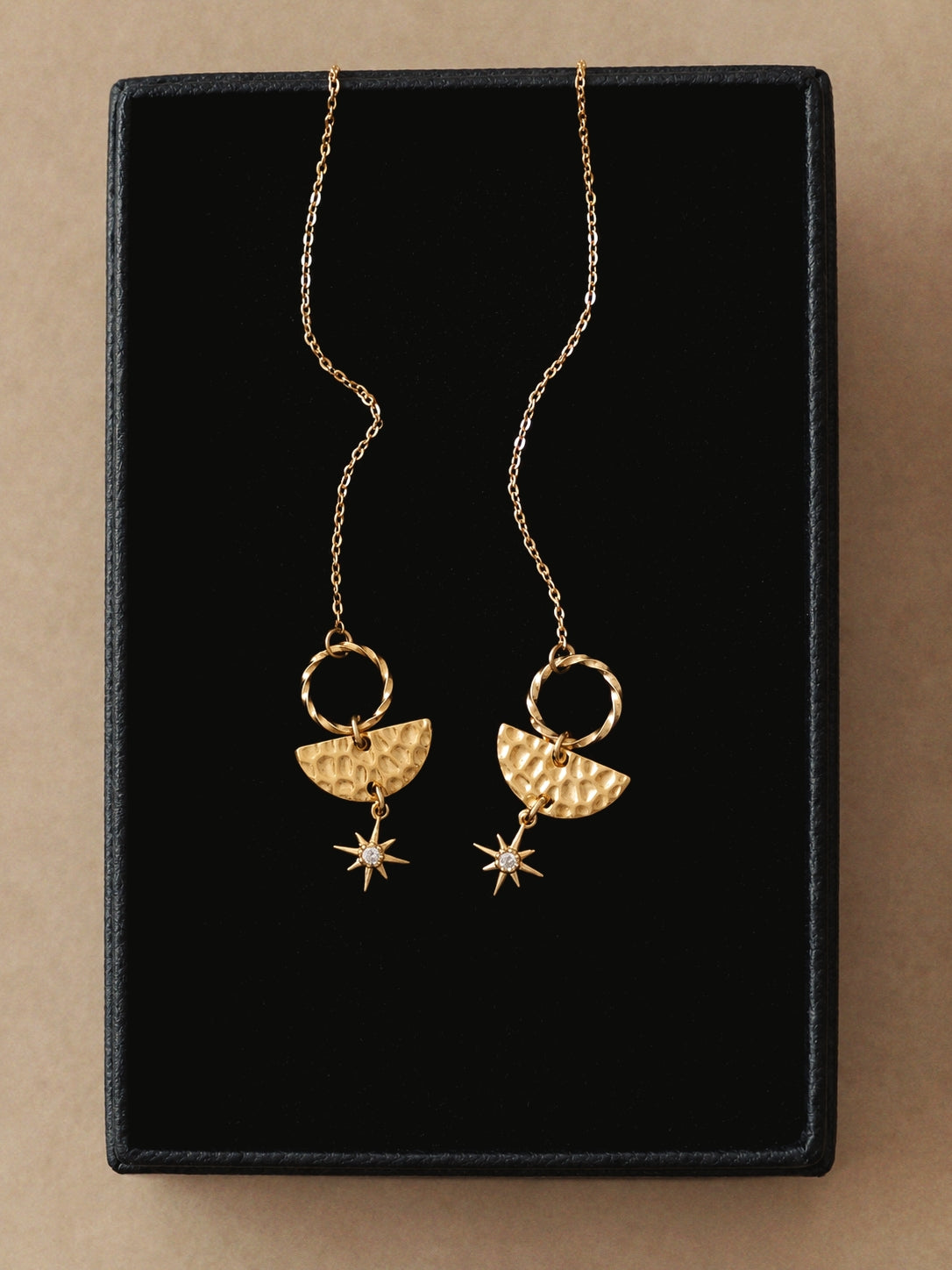 Signature Chain Earrings N°28 in Gold