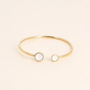 Moonlight Swarovski Crystals Open Bangle