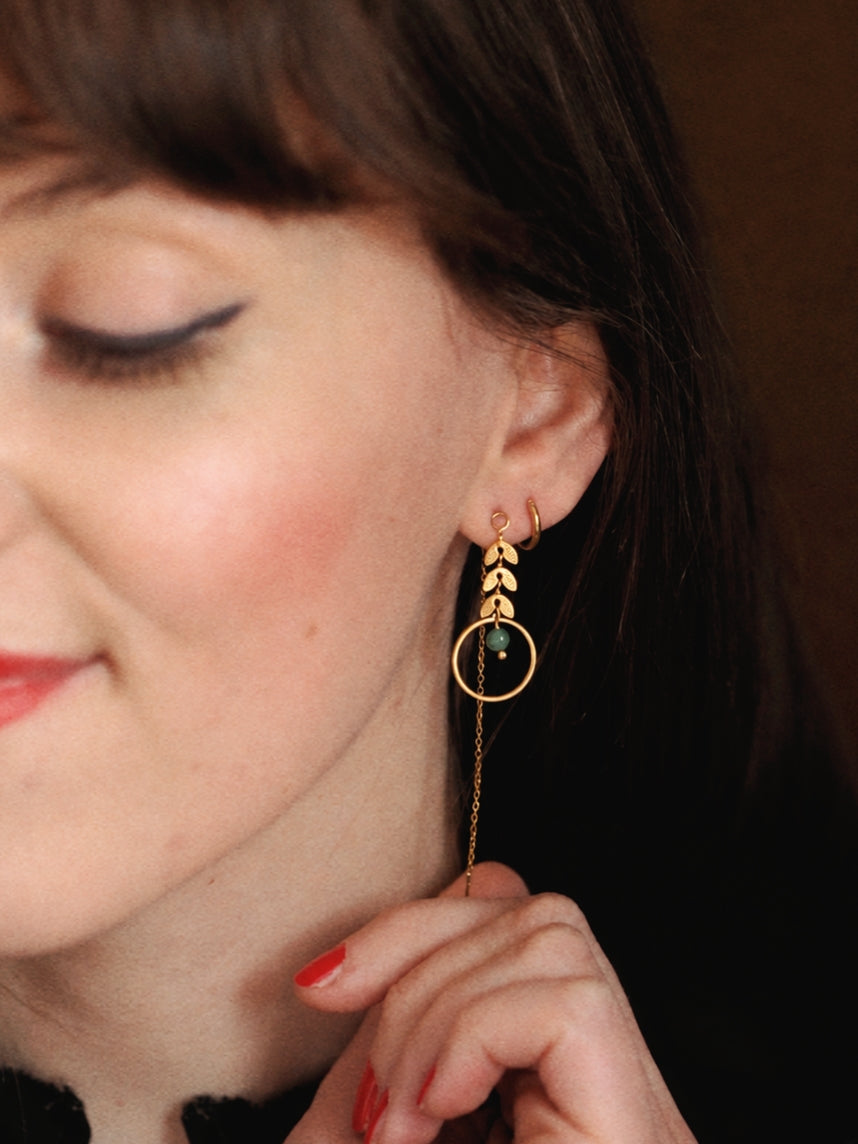 Andrea Atlas Signature Chain Earrings N°30 in Gold