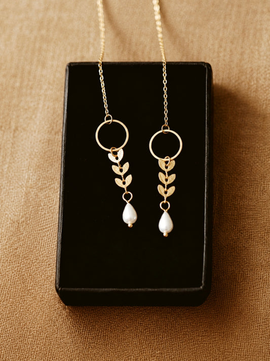 Andrea Atlas Signature Chain Earrings N°3 in Gold