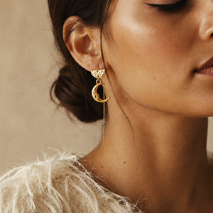 Cynthia Chain Earrings Set of 3 in Gold / Sparkle Limited Collection