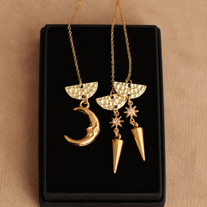Cynthia Chain Earrings Set of 3 in Gold / Sparkle Limited Collection