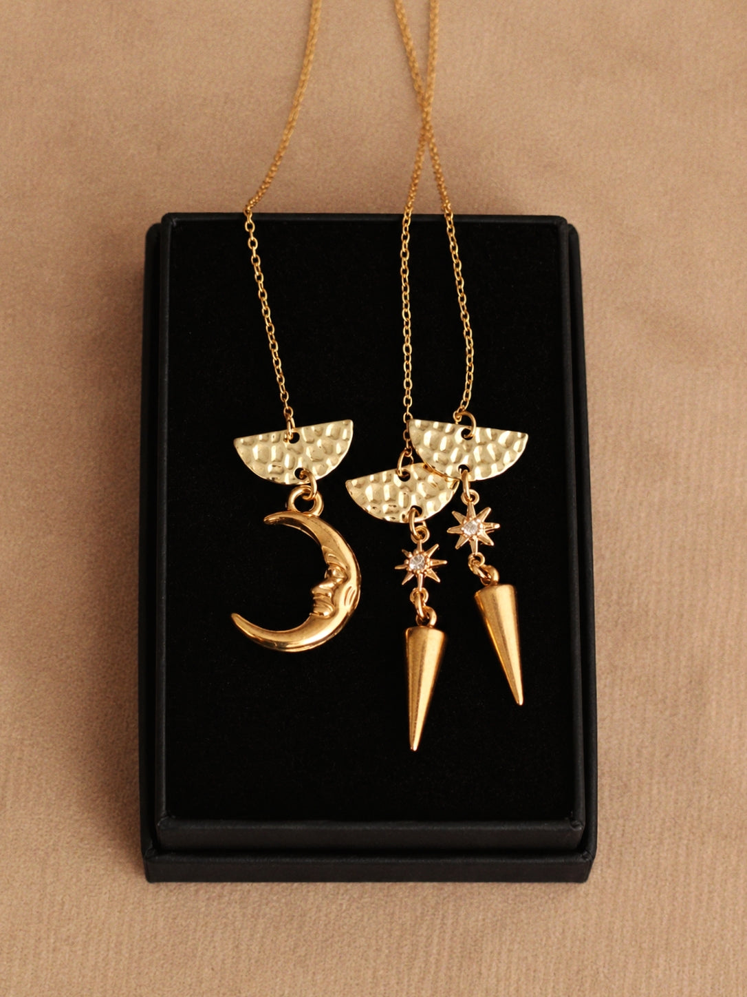 Cynthia Chain Earrings Set of 3 in Gold / Sparkle Limited Collection