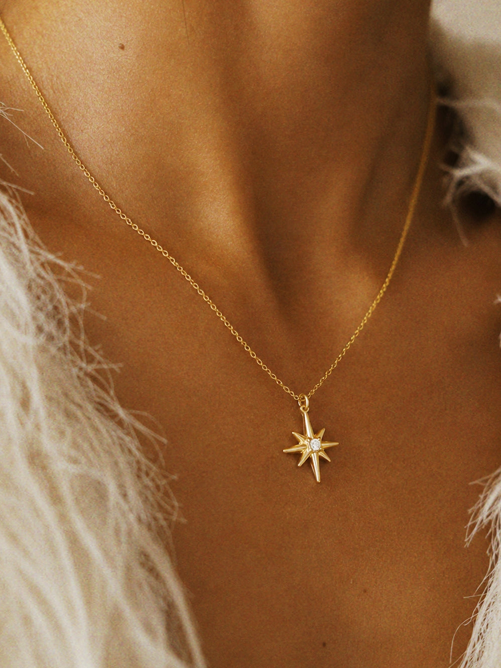 NorthStar Necklace in Gold