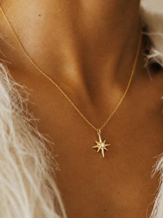 NorthStar Necklace in Gold