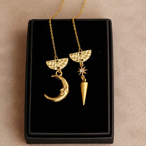 Cynthia Chain Earrings in Gold / Sparkle Limited Collection