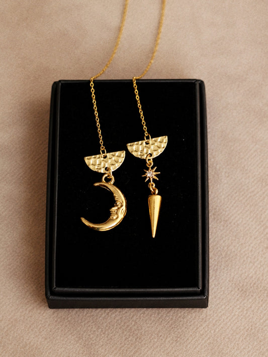 Cynthia Chain Earrings in Gold / Sparkle Limited Collection