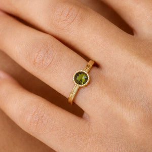 Alexandre Olive Green Ring