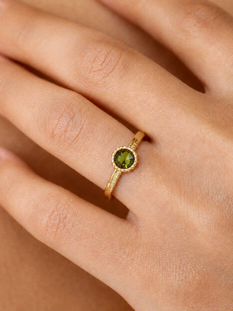 Alexandre Olive Green Ring