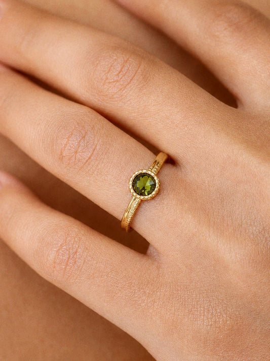 Alexandre Olive Green Ring