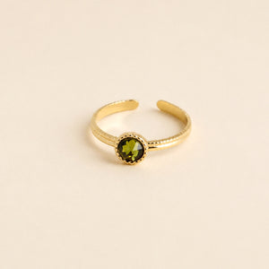 Alexandre Olive Green Ring