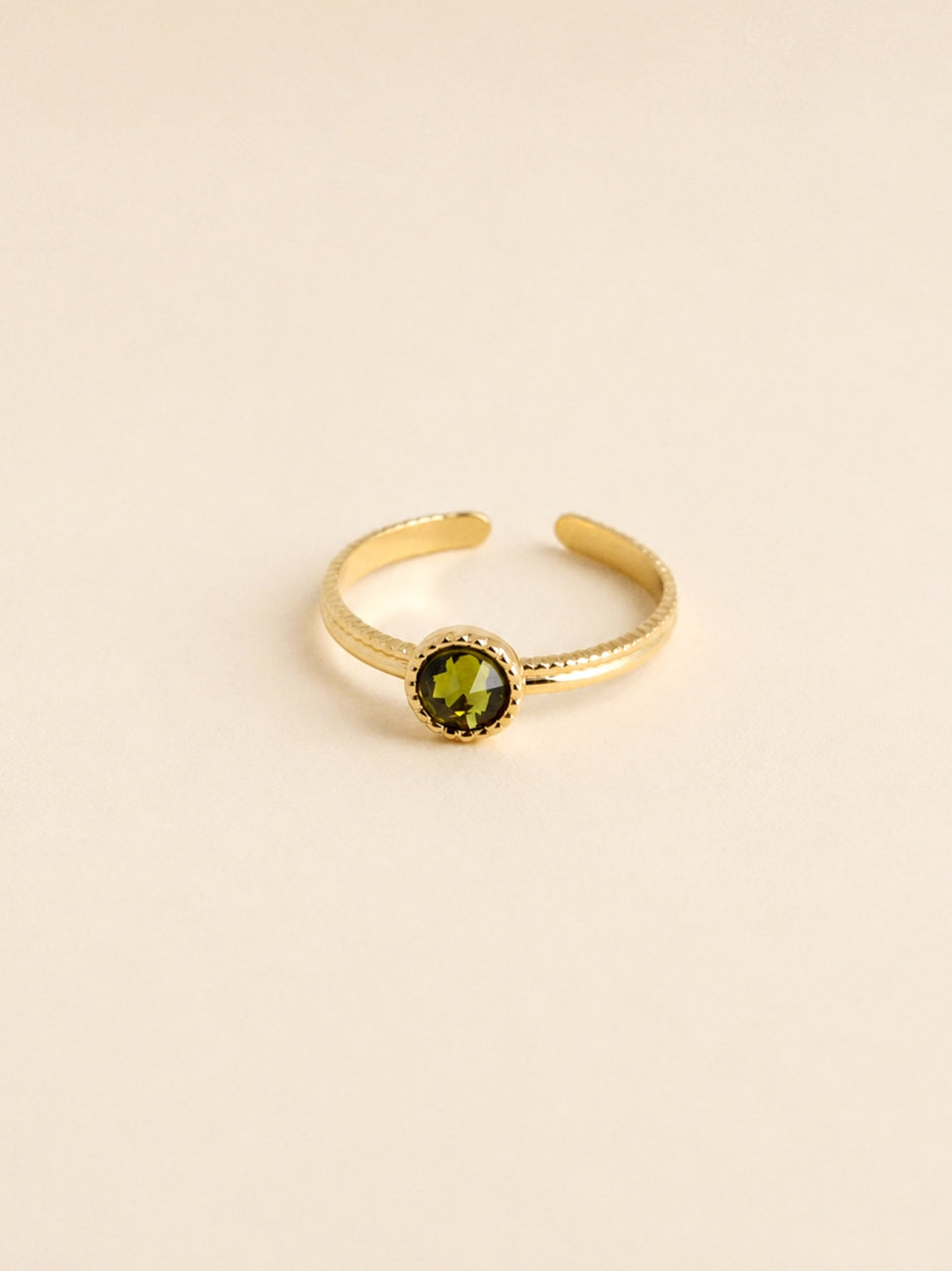 Alexandre Olive Green Ring