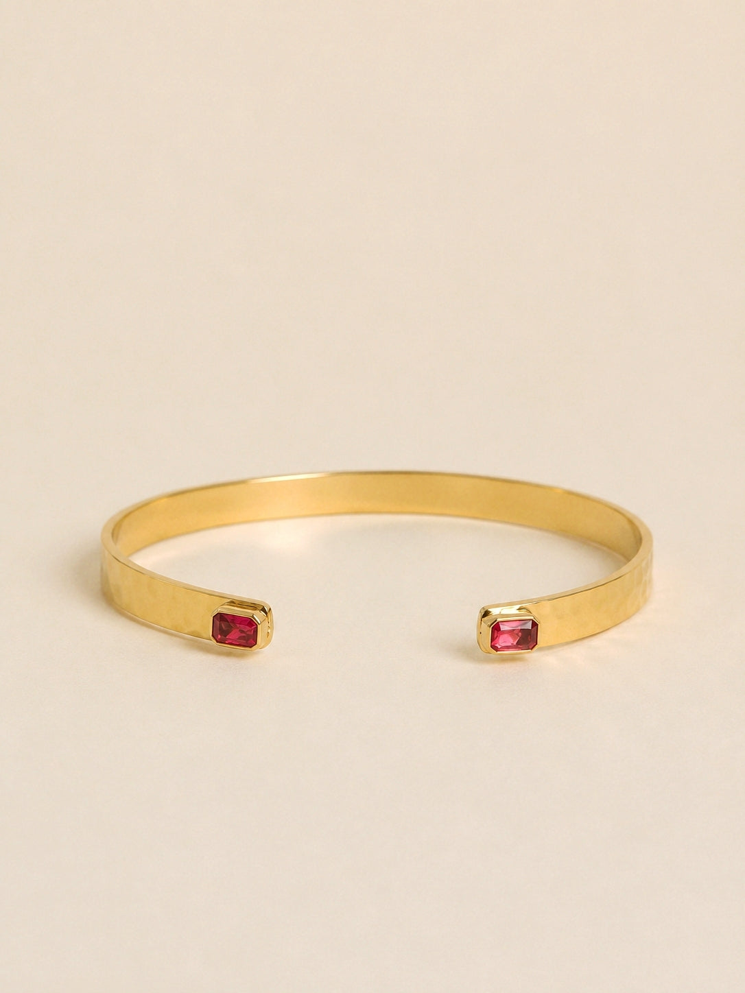 Alexandre Adjustable Bangle Gold / Red