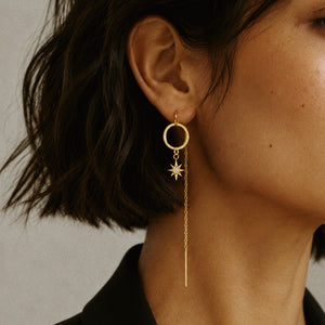 Andrea Atlas Signature Chain Earrings N°9 in Gold