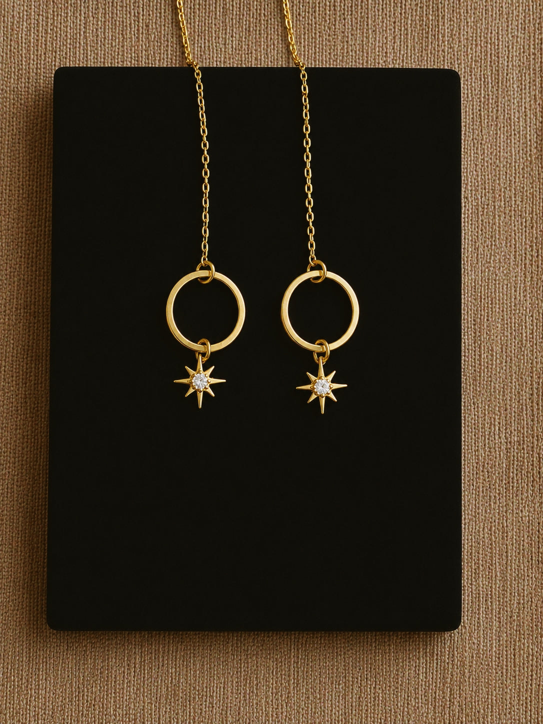 Andrea Atlas Signature Chain Earrings N°9 in Gold