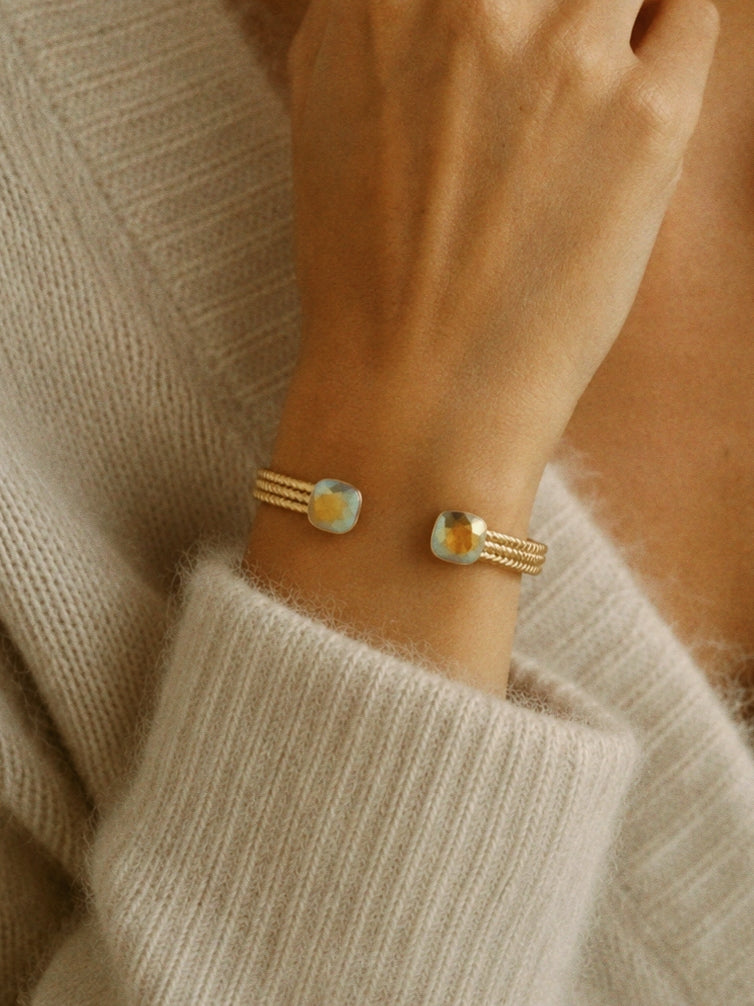 Mirage Swarovski Open Bangle