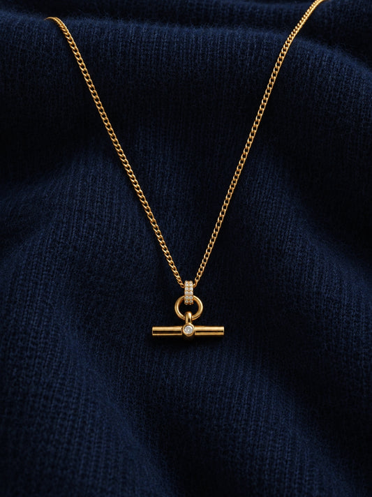 Timeless Bar Necklace in Gold