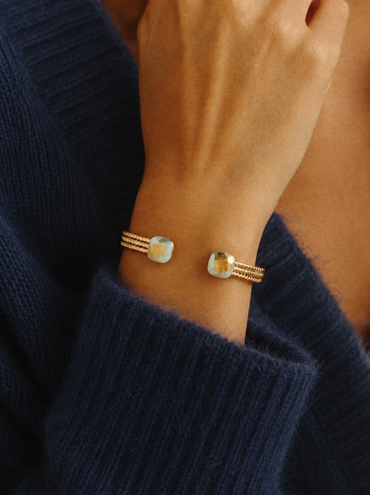 Mirage Swarovski Open Bangle