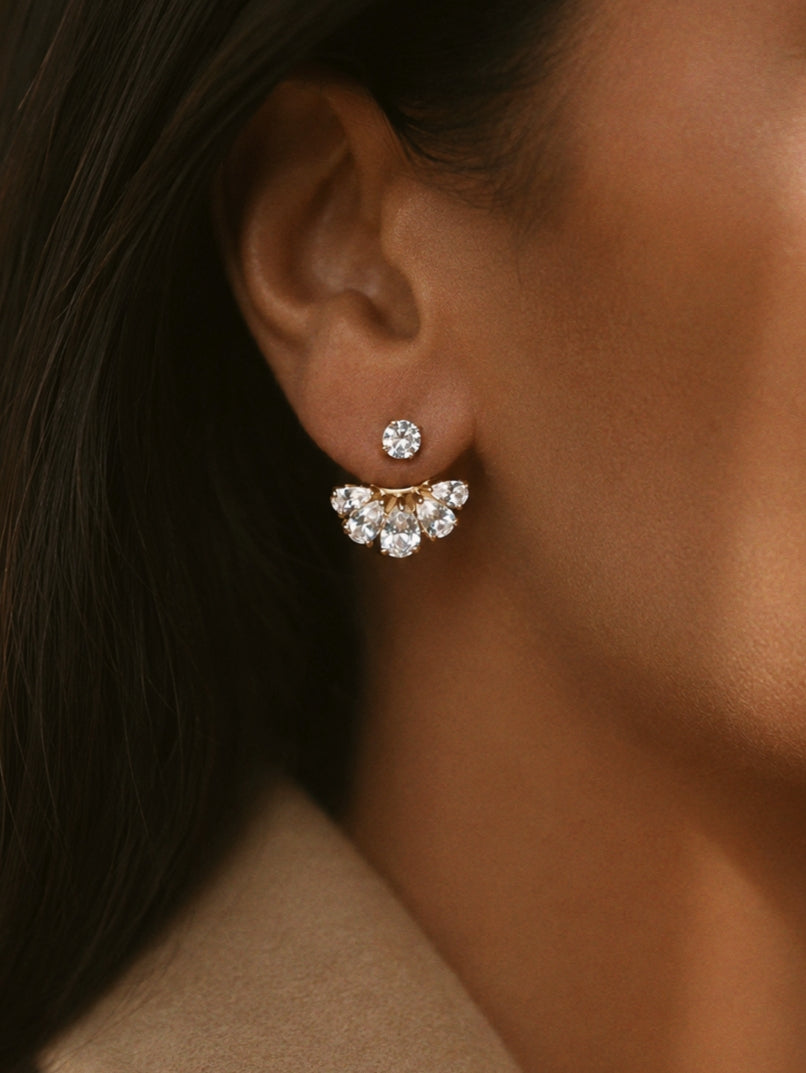 Suzanne Earrings with Zirconia