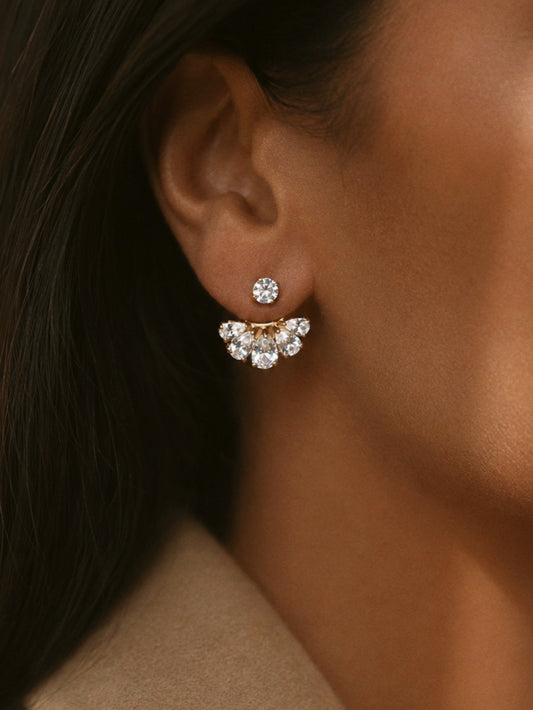 Suzanne Earrings with Zirconia
