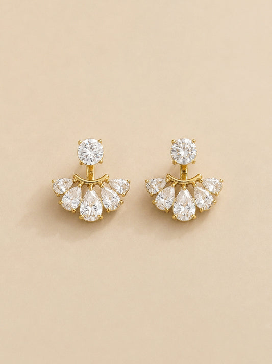 Suzanne Earrings with Zirconia