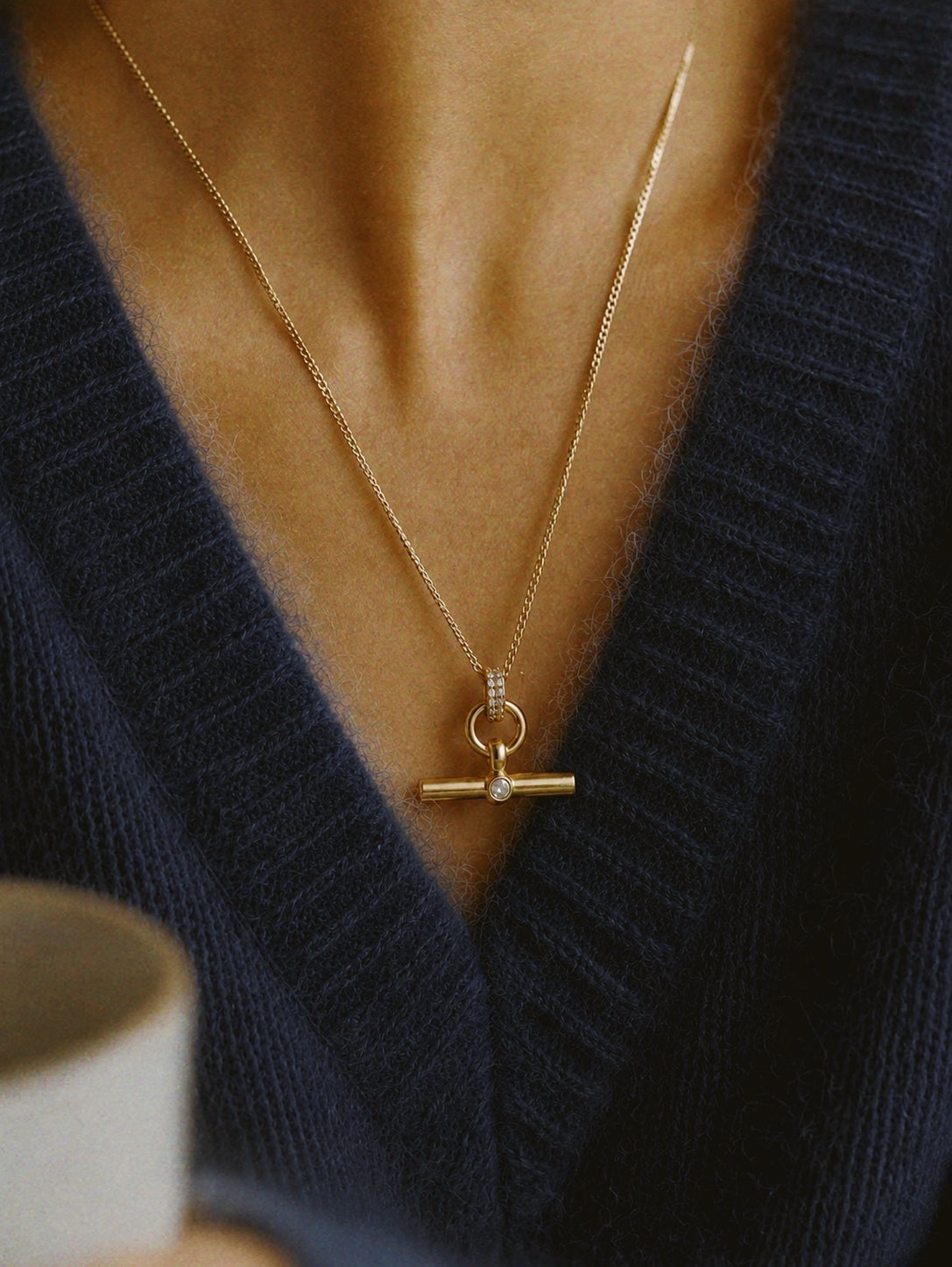 Timeless Bar Necklace in Gold