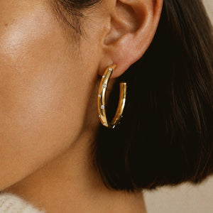 Sparkle half hoop Earrings
