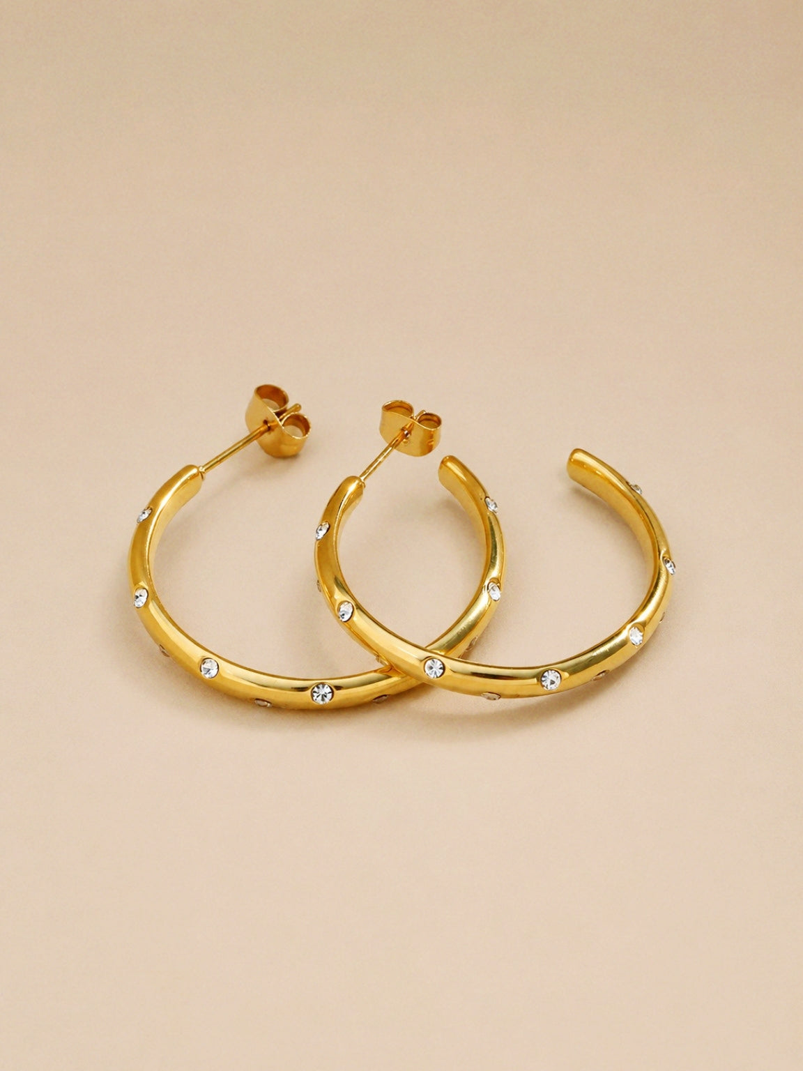 Sparkle half hoop Earrings