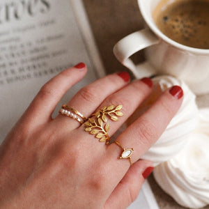 Open Branch Ring in Gold