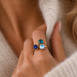 Midnight Magic Swarovski Stone Ring