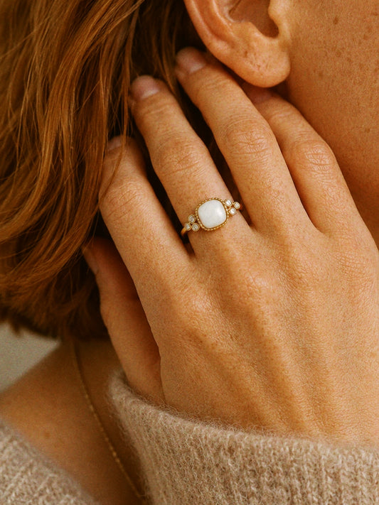 Amanda Mother of Pearl Ring