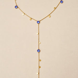 Lumira Necklace Swarovski Stones Blue