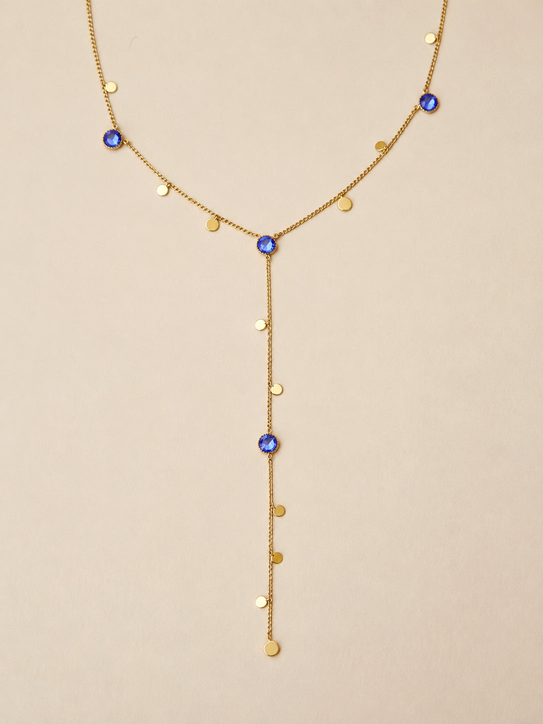 Lumira Necklace Swarovski Stones Blue
