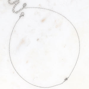 Delicate Knot Necklace in Silver