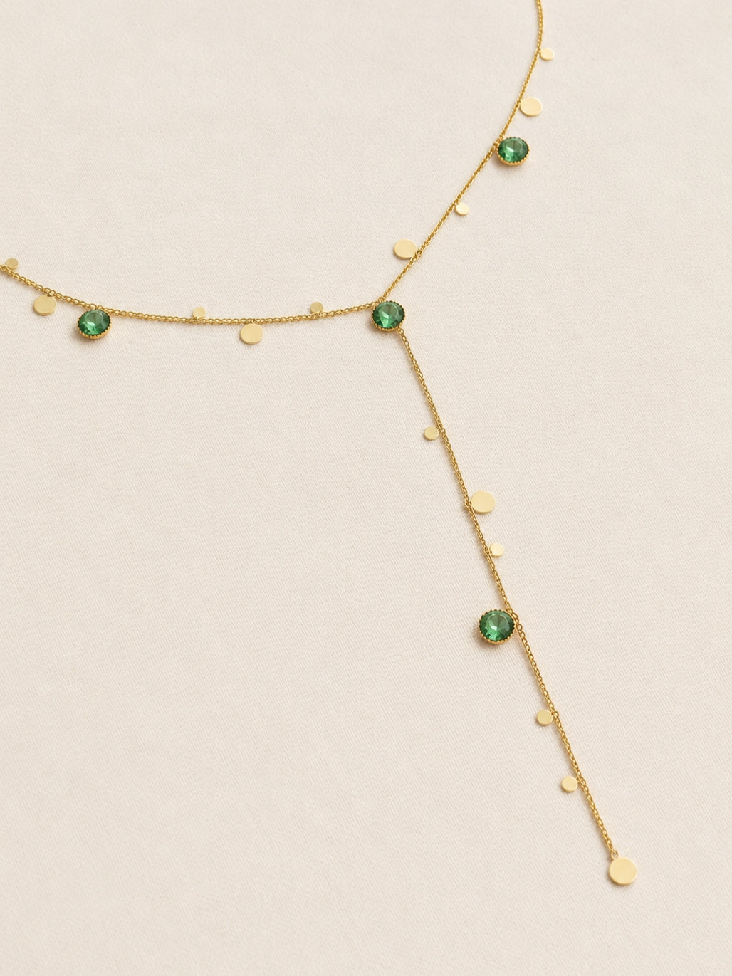 Lumira Necklace in Moss Green