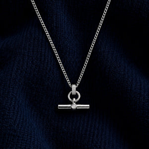 Timeless Bar Necklace in Silver