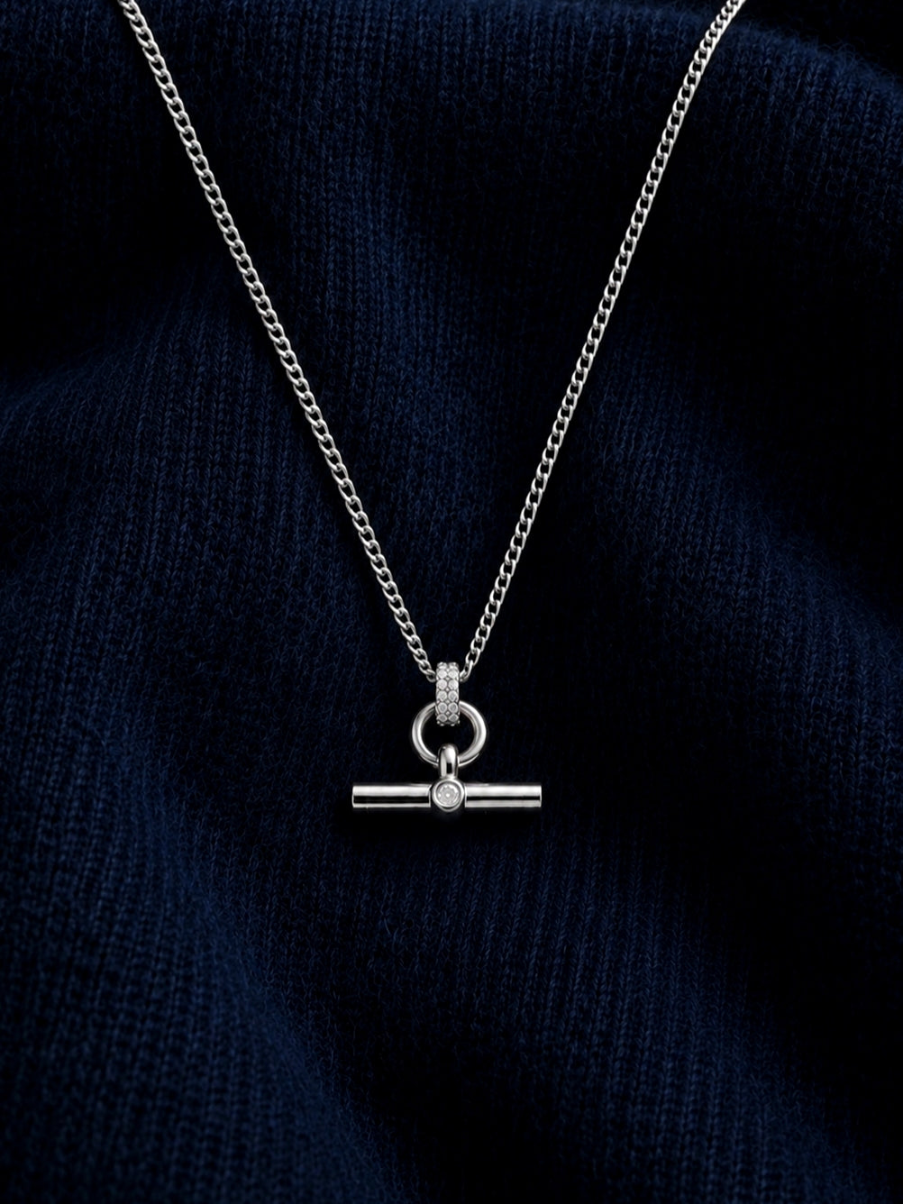 Timeless Bar Necklace in Silver