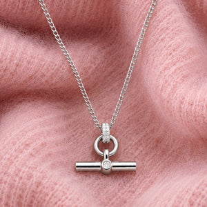 Timeless Bar Necklace in Silver