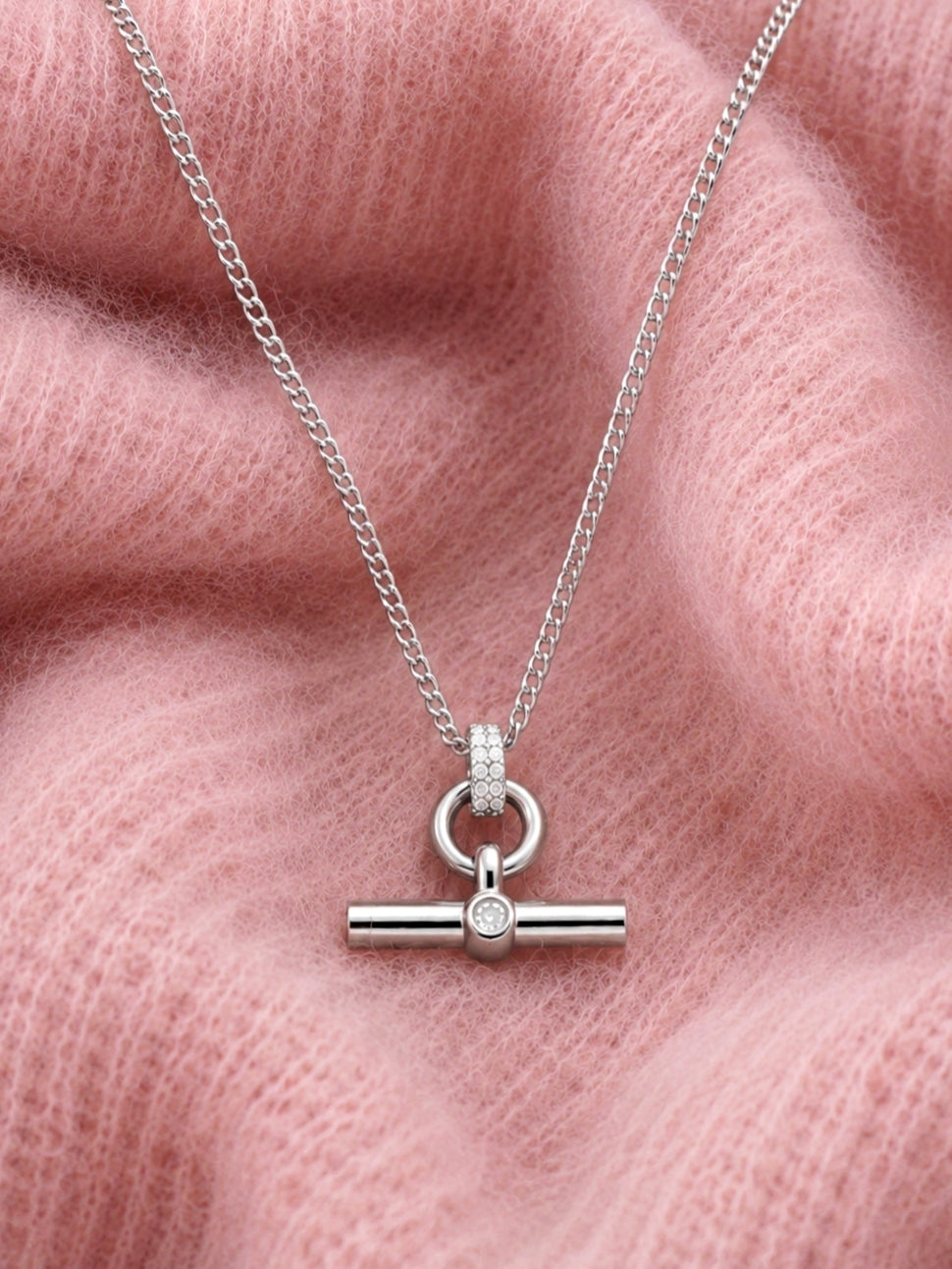 Timeless Bar Necklace in Silver