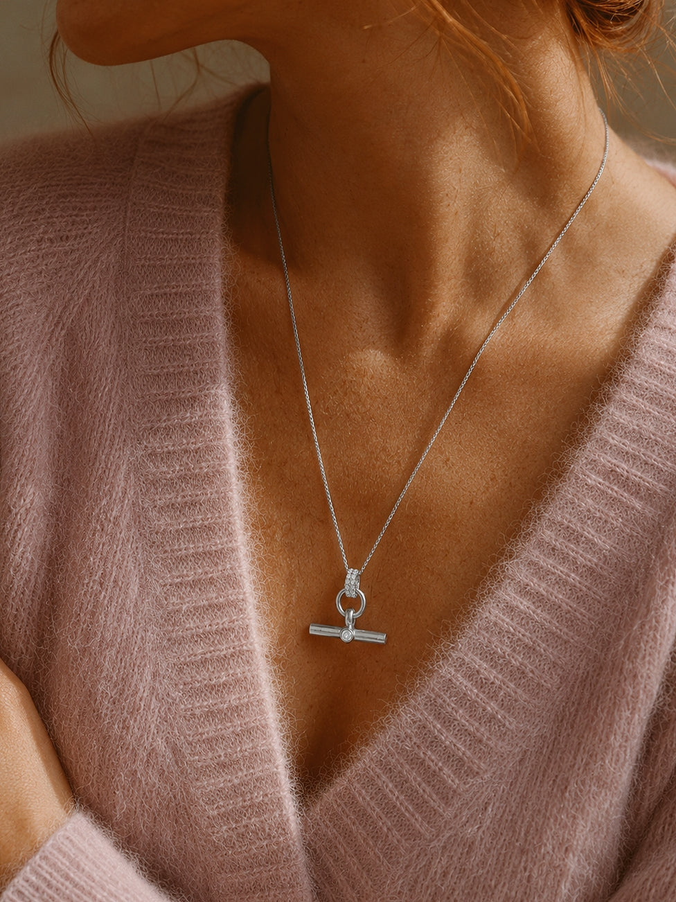 Timeless Bar Necklace in Silver