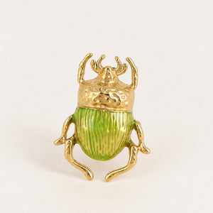 Unique Beetle Ring / Green