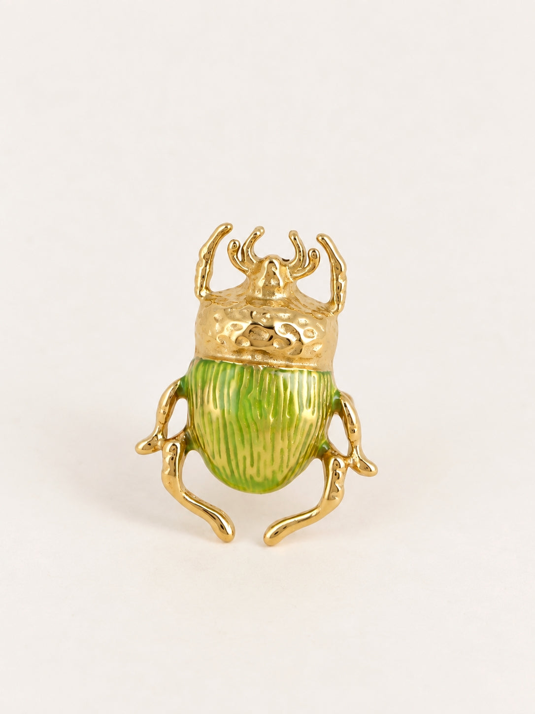 Unique Beetle Ring / Green