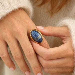 Statement Lapis Lazuli Ring
