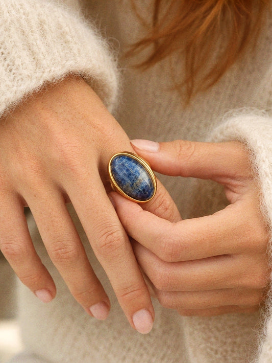 Statement Lapis Lazuli Ring