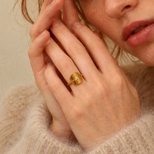 Felicity Star Ring in Gold