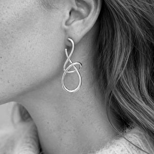 Cadence Earrings in Silver