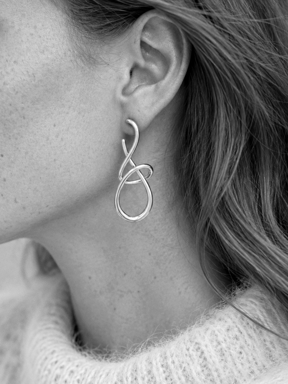 Cadence Earrings in Silver
