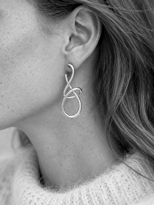 Cadence Earrings in Silver